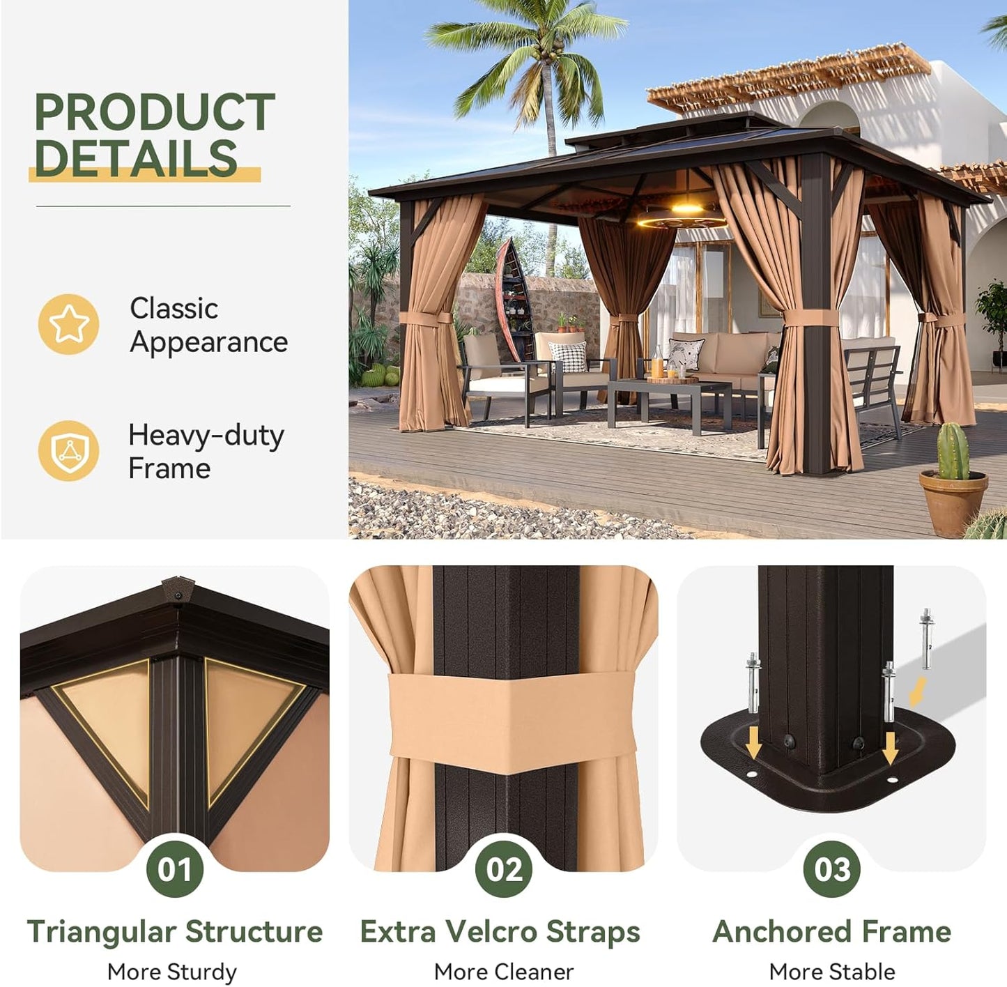 Escape Double Roof Gazebo