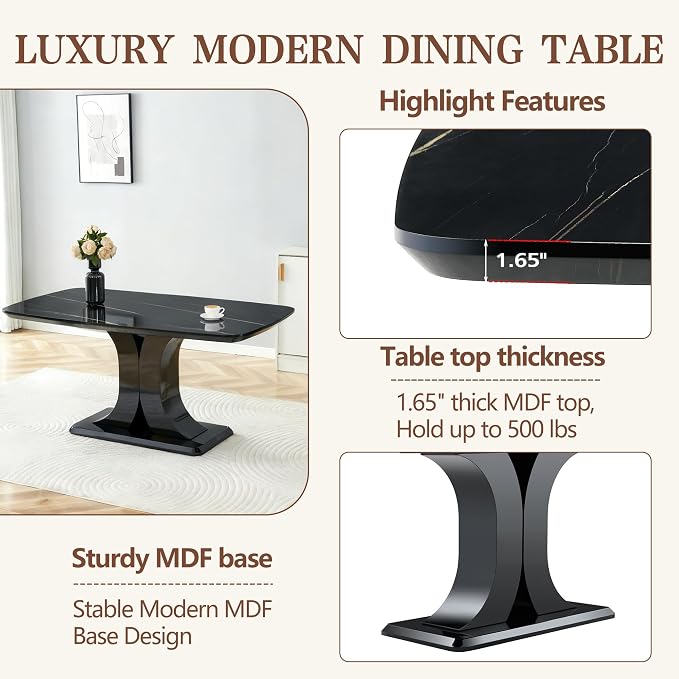 Monarch Marble Dining Set