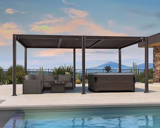 Modern Luxe Louvered Pergola