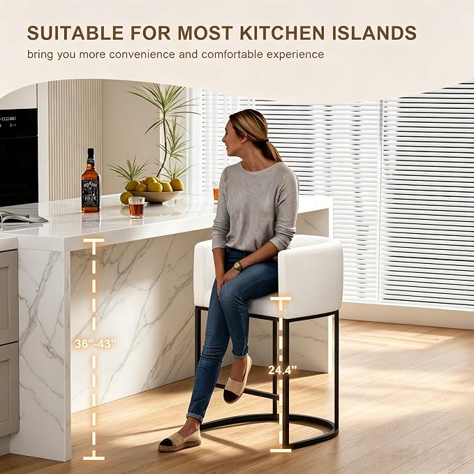 Luxe Curve Counter Stool Set