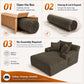 Modern Oversized Corduroy Cloud Chaise Lounge