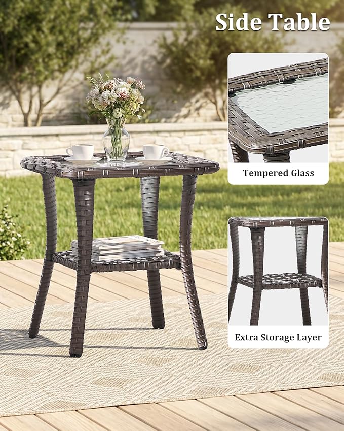 CloudComfort Swivel Patio Set