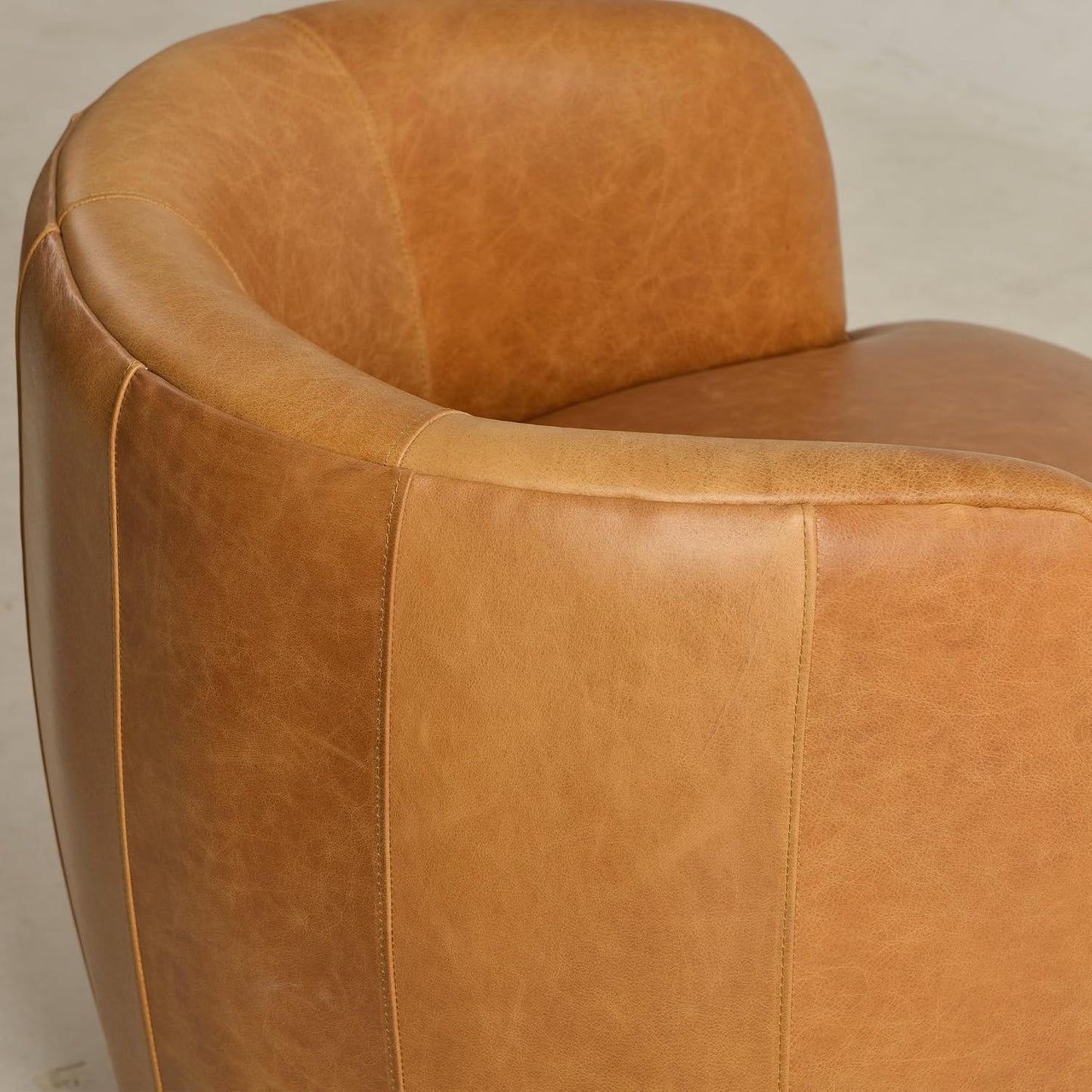 Estate Collection™ Genuine Leather Swivel Accent Chair