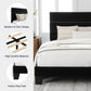 Minimalist Upholstered Bed