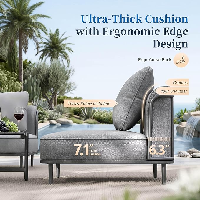 HavenLux Deep Seating Modular Patio Conversation Set