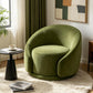 Sherpa Swivel Barrel Accent Chair