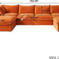 Modern Hemp Velvet Modular Sectional Sofa