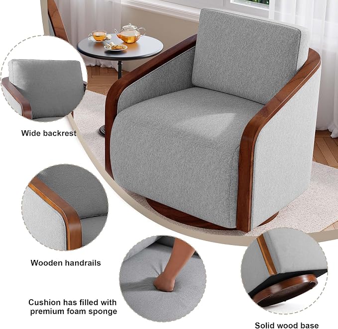 Elmhurst™ Swivel Barrel Chair