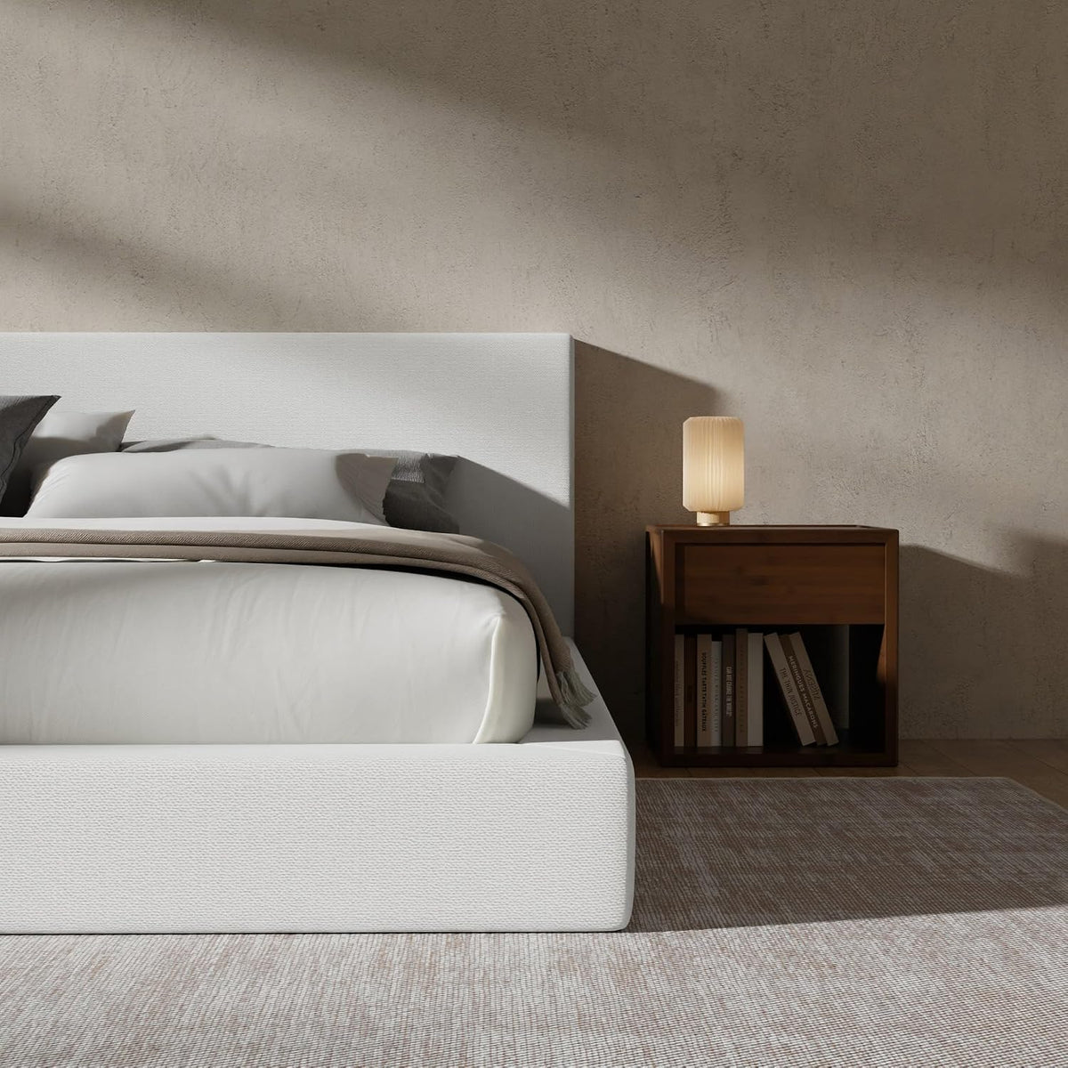 Cloud Chenille Upholstered Bed