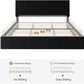 Modern Channel Velvet Bed