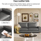 LuxeLine™ Faux Leather Sofa