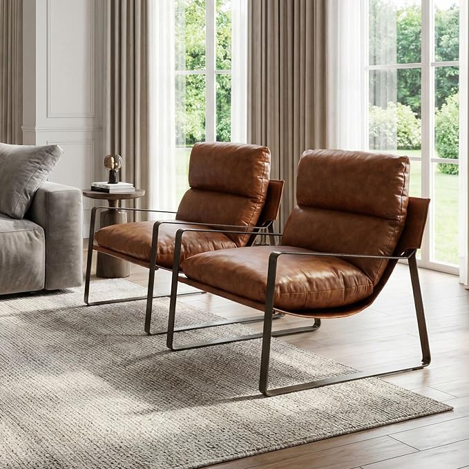 Montrose Fabric & Leather Accent Chair