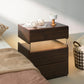 Modern LED 3-Drawer Nightstand