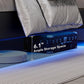 Floating LED Platform Bed