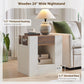 Modern Farmhouse Nightstand with Charging Station