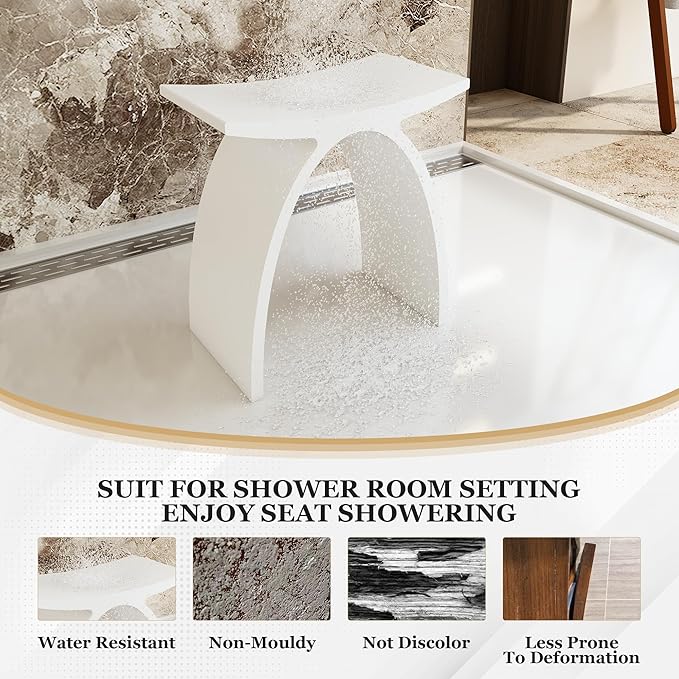 Minimalist Arched Shower Stool