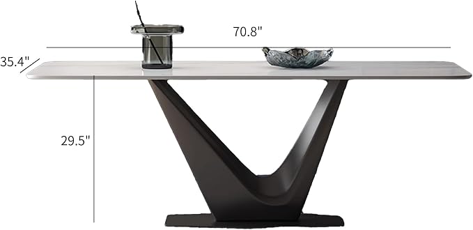 Valencia V-Base Dining Table
