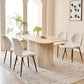 Monroe Fluted Pedestal Dining Table