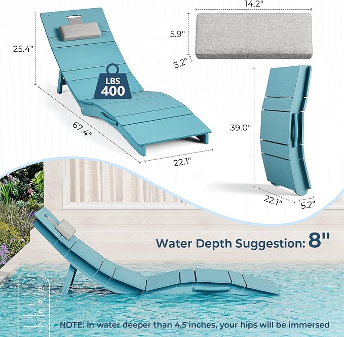 LagunaWave™ In-Pool Chaise Lounge Set