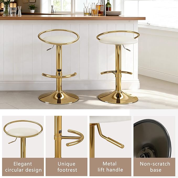UrbanForge Adjustable Bar Stool Set