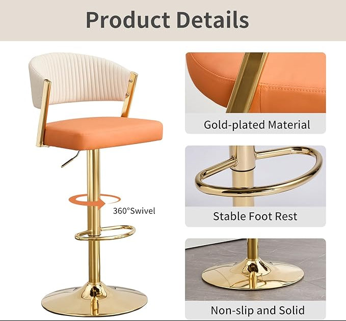 Crestview Luxe Adjustable Bar Stool Set