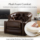 Regent™ Genuine Leather Swivel Barrel Chair