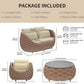 Riviera Rope 4 Piece Outdoor Conversation Set