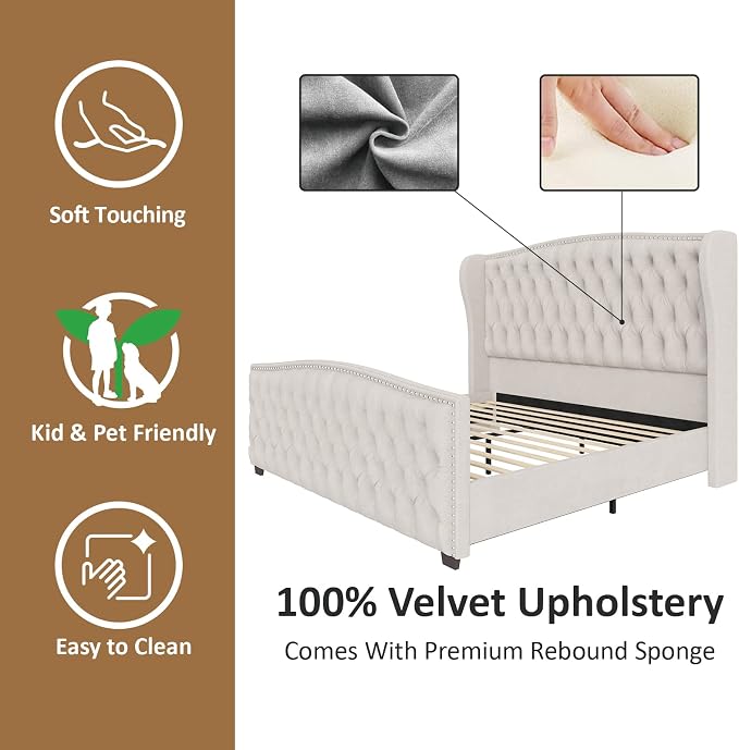 Modern Luxe Tufted Bed