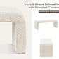 Modern Bouclé Upholstered Bench