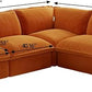 Modern Hemp Velvet Modular Sectional Sofa