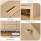 Modern Curved Oak Dresser