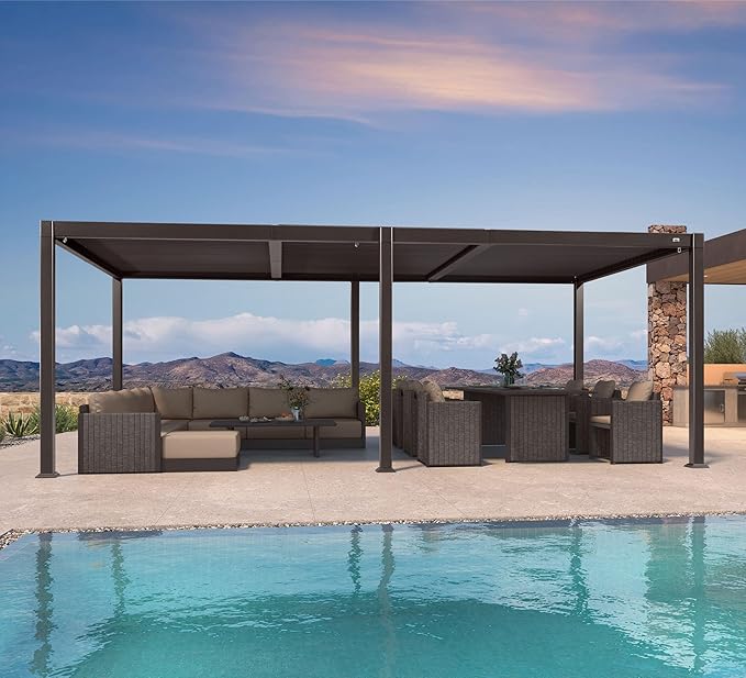 Modern Luxe Louvered Pergola