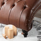 Modern Chesterfield PU Leather Chaise Lounge