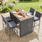 HarborWick 5 Piece Outdoor Bar Set