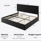 Modern Channel Velvet Bed
