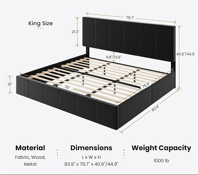 Modern Channel Velvet Bed