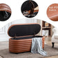 Modern Leather Storage Ottoman Bench
