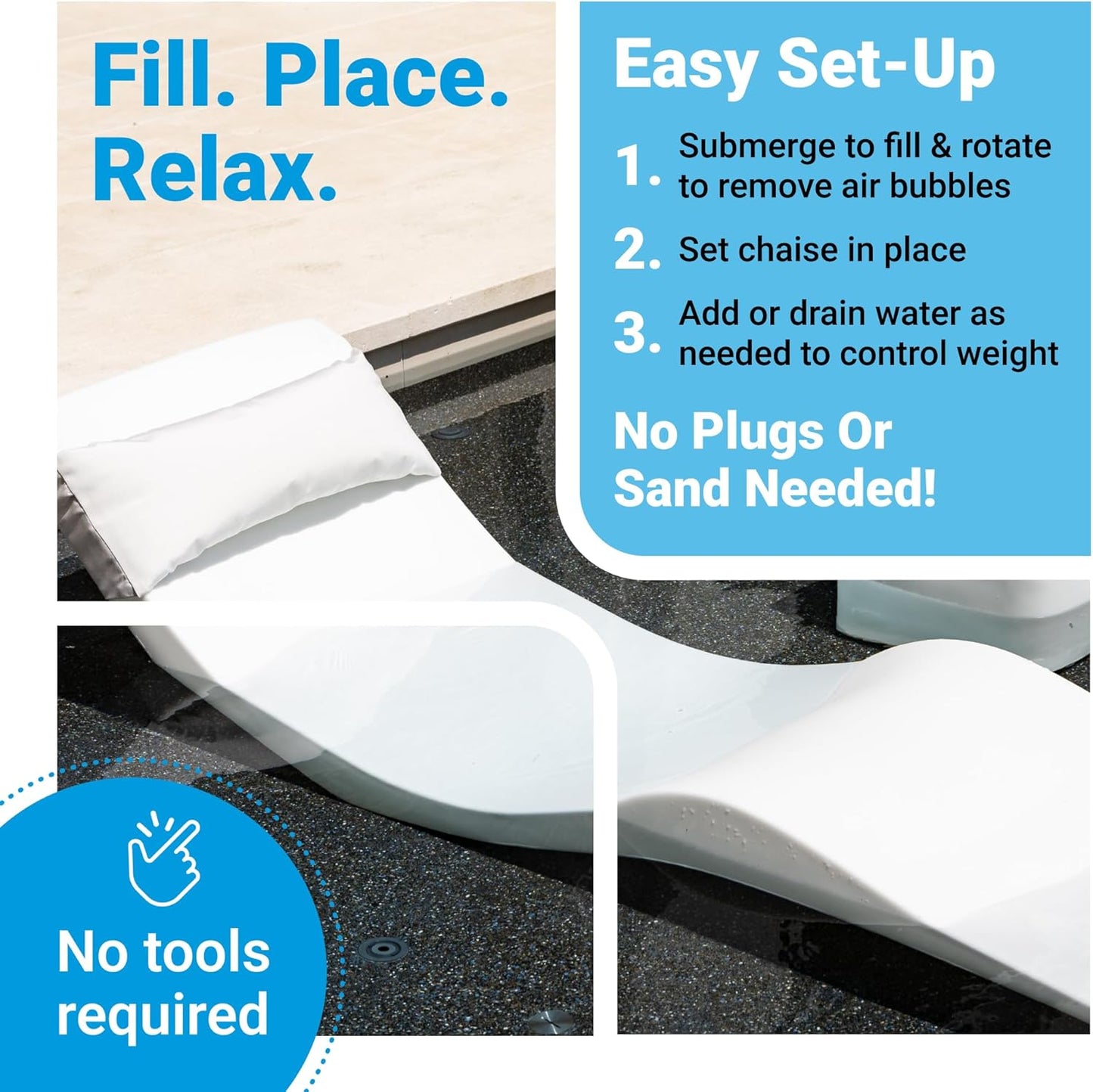 Azure Reef Sun Shelf Lounger Set