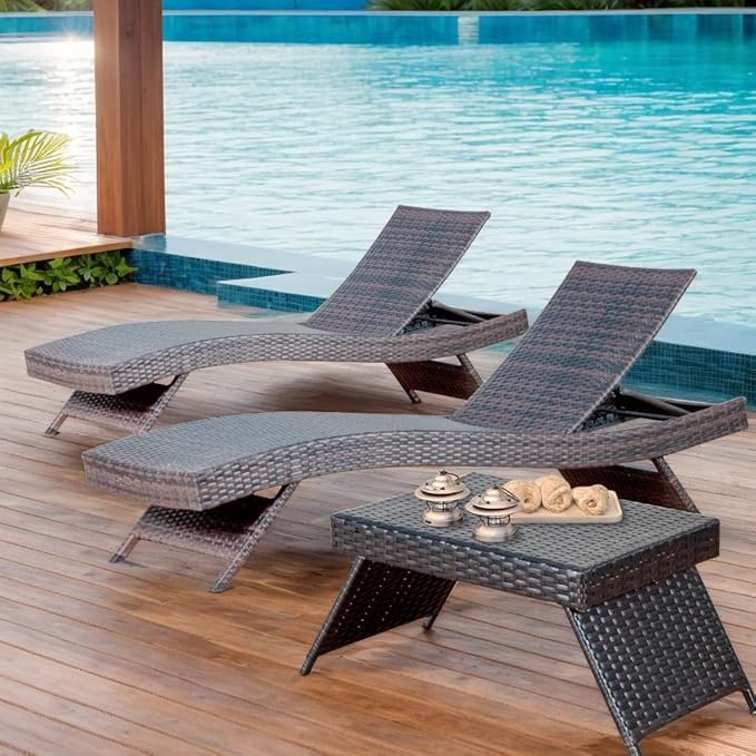 Harbor Wave Chaise Lounge Set