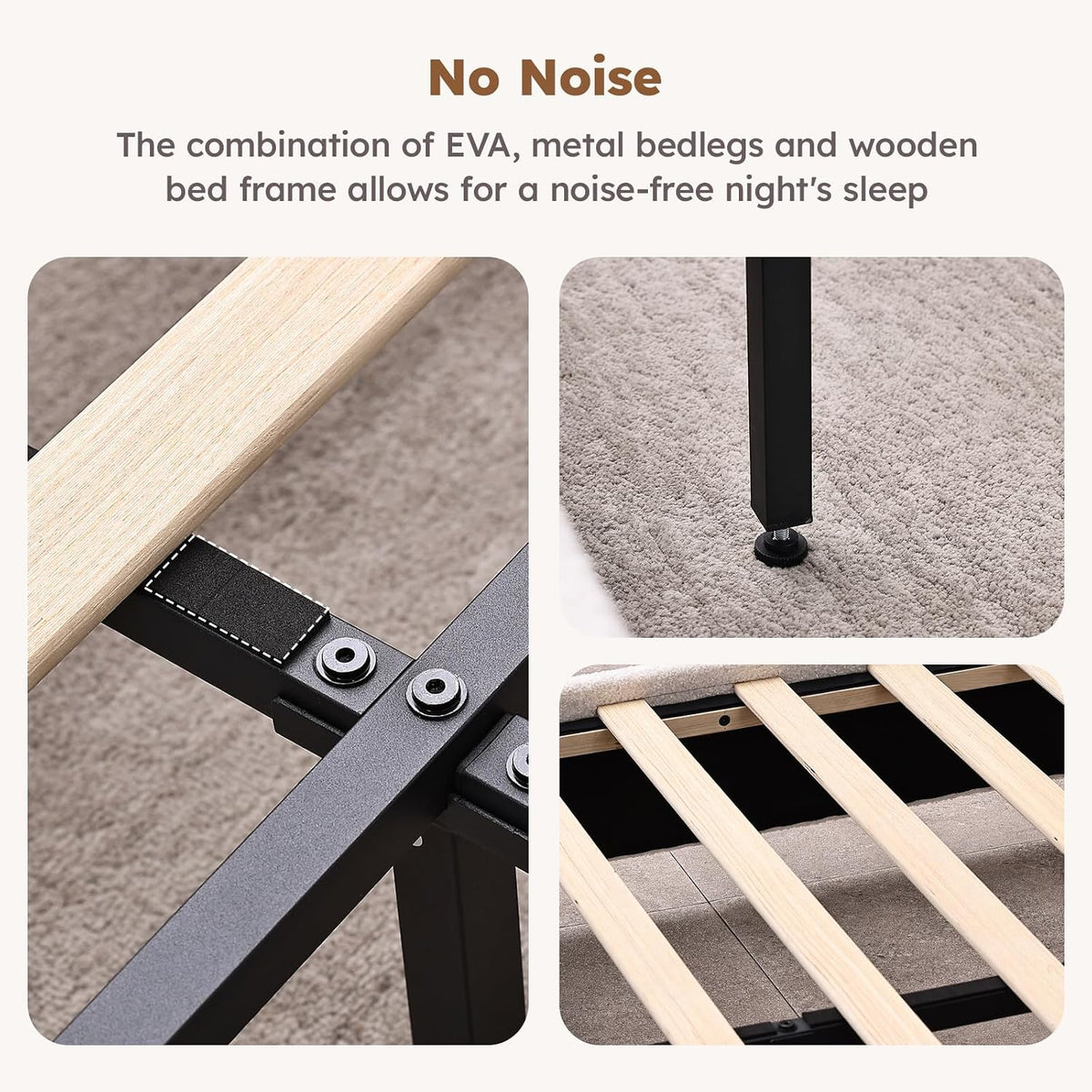 Luxe Bouclé Upholstered Bed