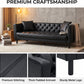 Heritage Tufted Leather Sofa