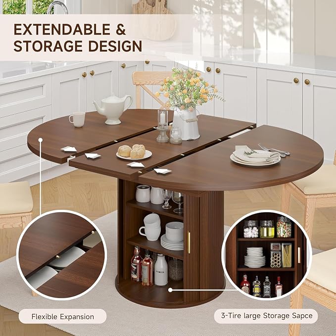 HarborFlex™ Extendable Storage Dining Table