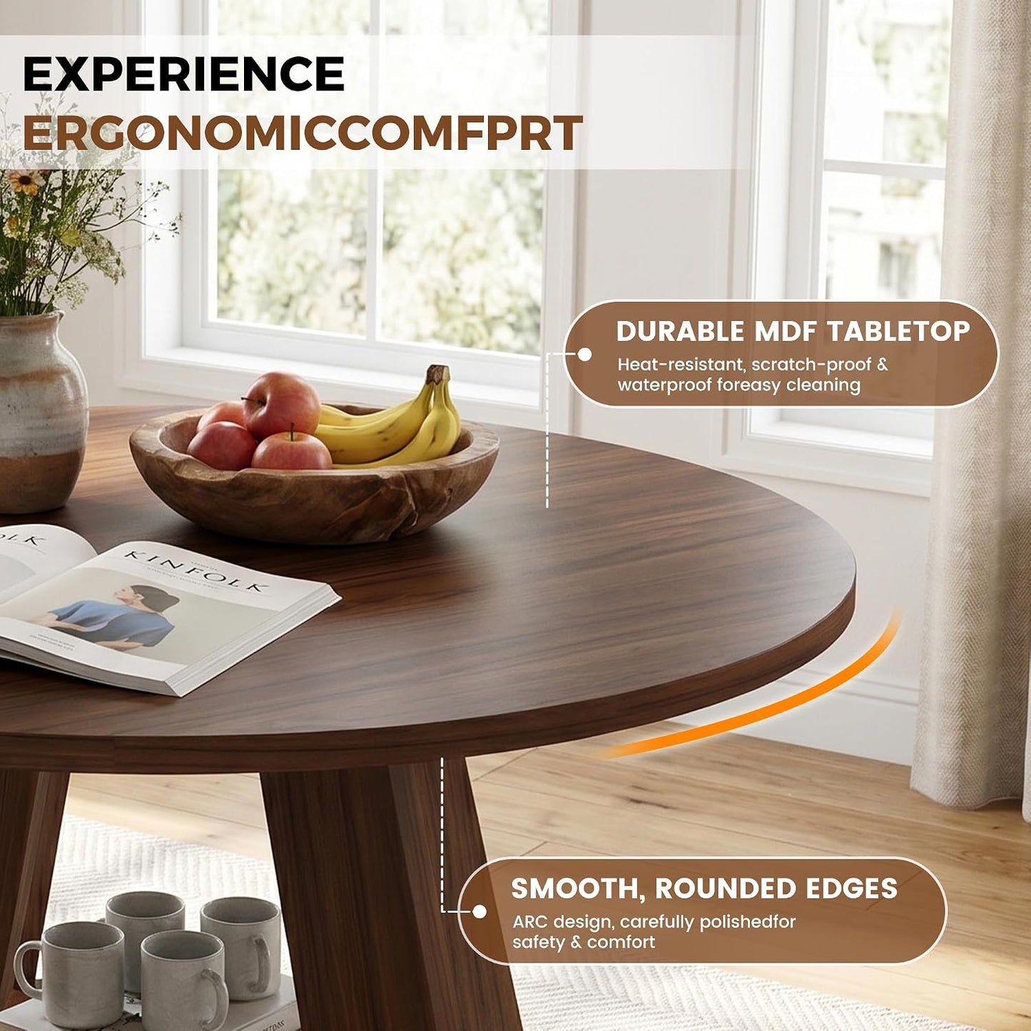 Bennett Round Dining Table Set