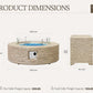 Sandstone Halo Fire Pit Table Set