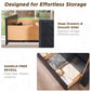 Modern Architectural Wood Dresser with Gold-Capped Feet