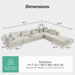 CloudFlex Corduroy Modular Sectional Sofa