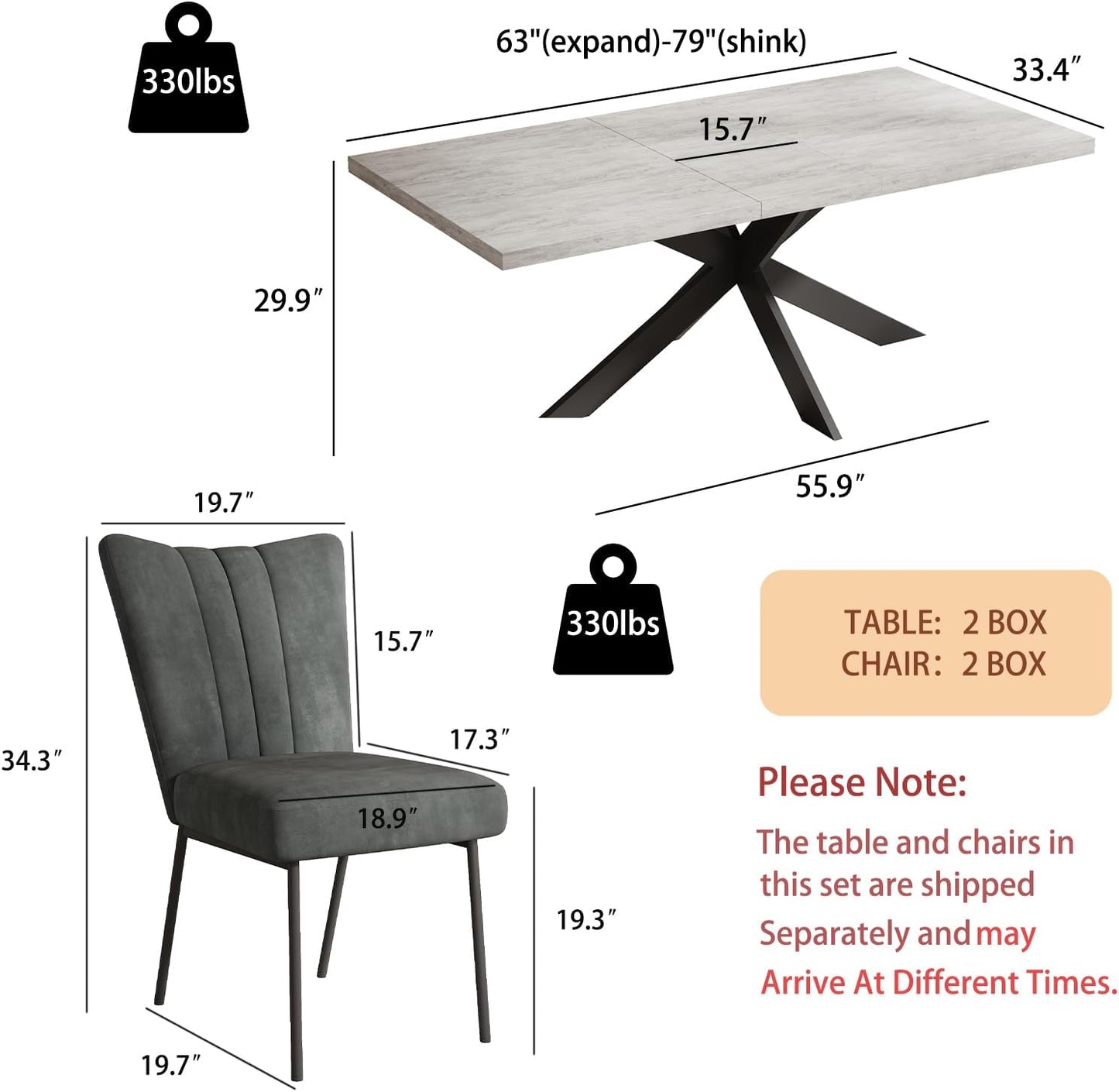 Harper Extendable Dining Set