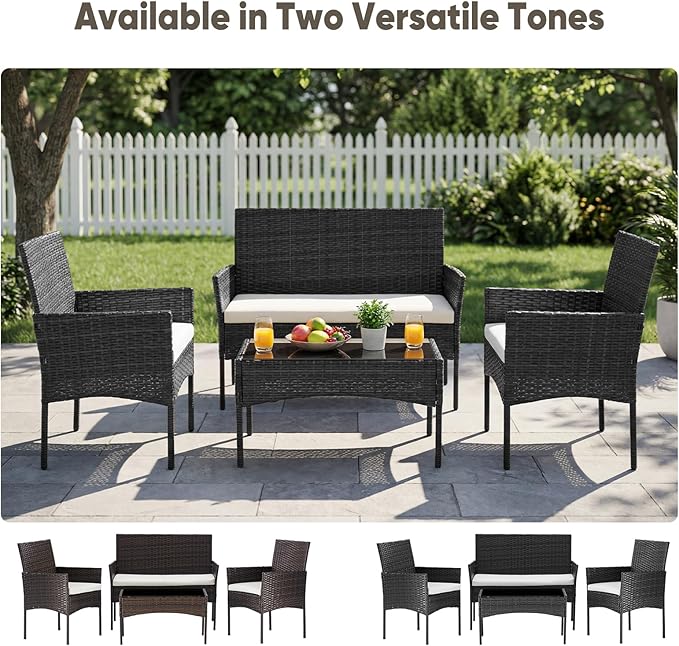 LunaWeave Patio Bistro Set