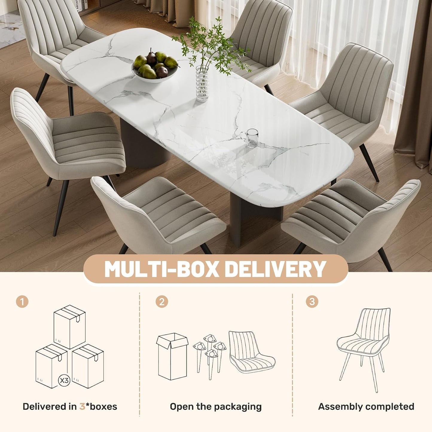 Lennox Upholstered Dining Chair Set