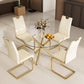 Celeste Round Glass Dining Set